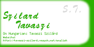 szilard tavaszi business card